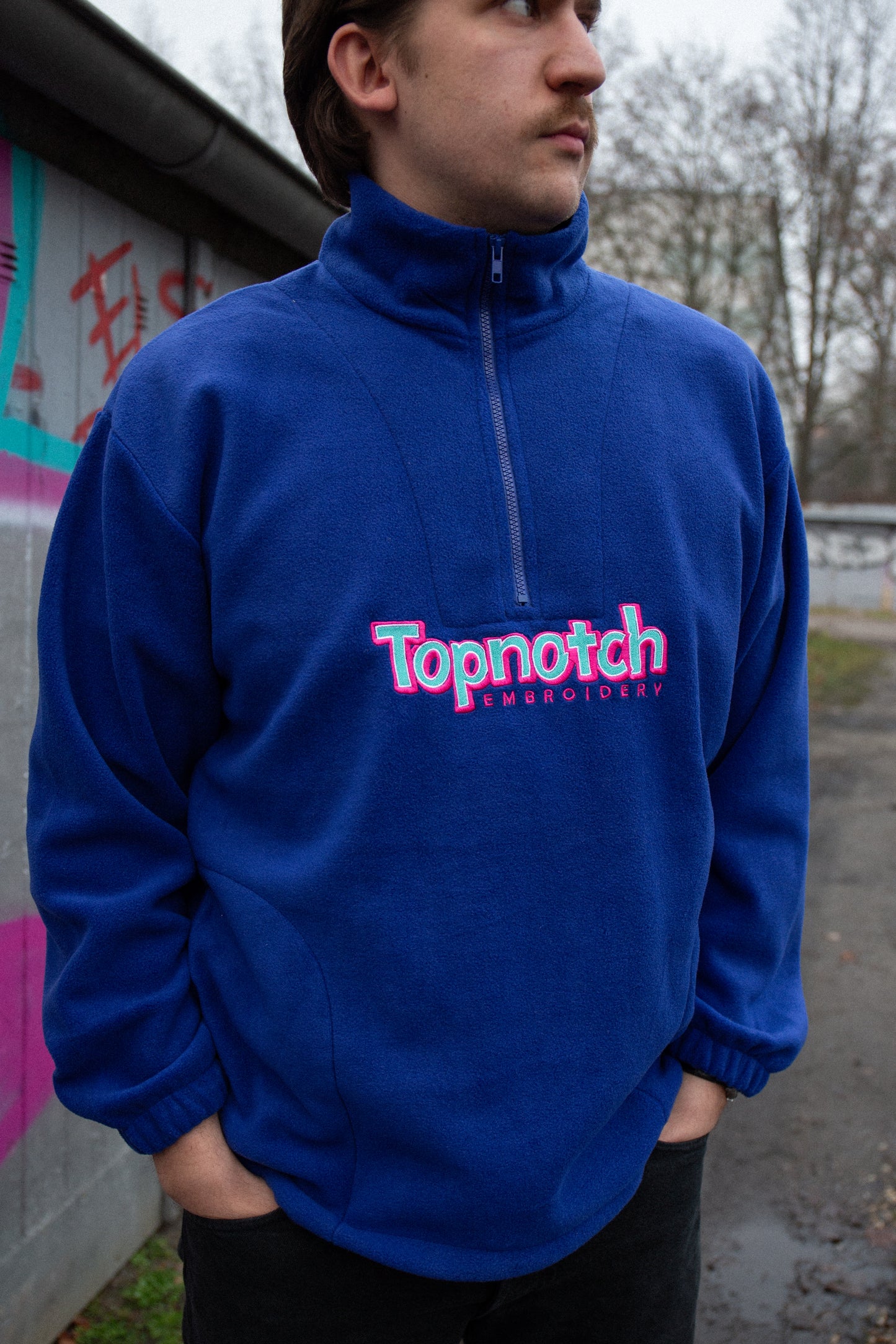 Polartec Fleece Troyer Royal Blue