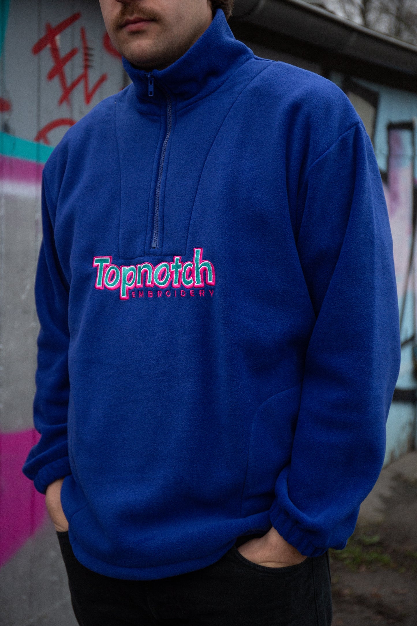 Polartec Fleece Troyer Royal Blue