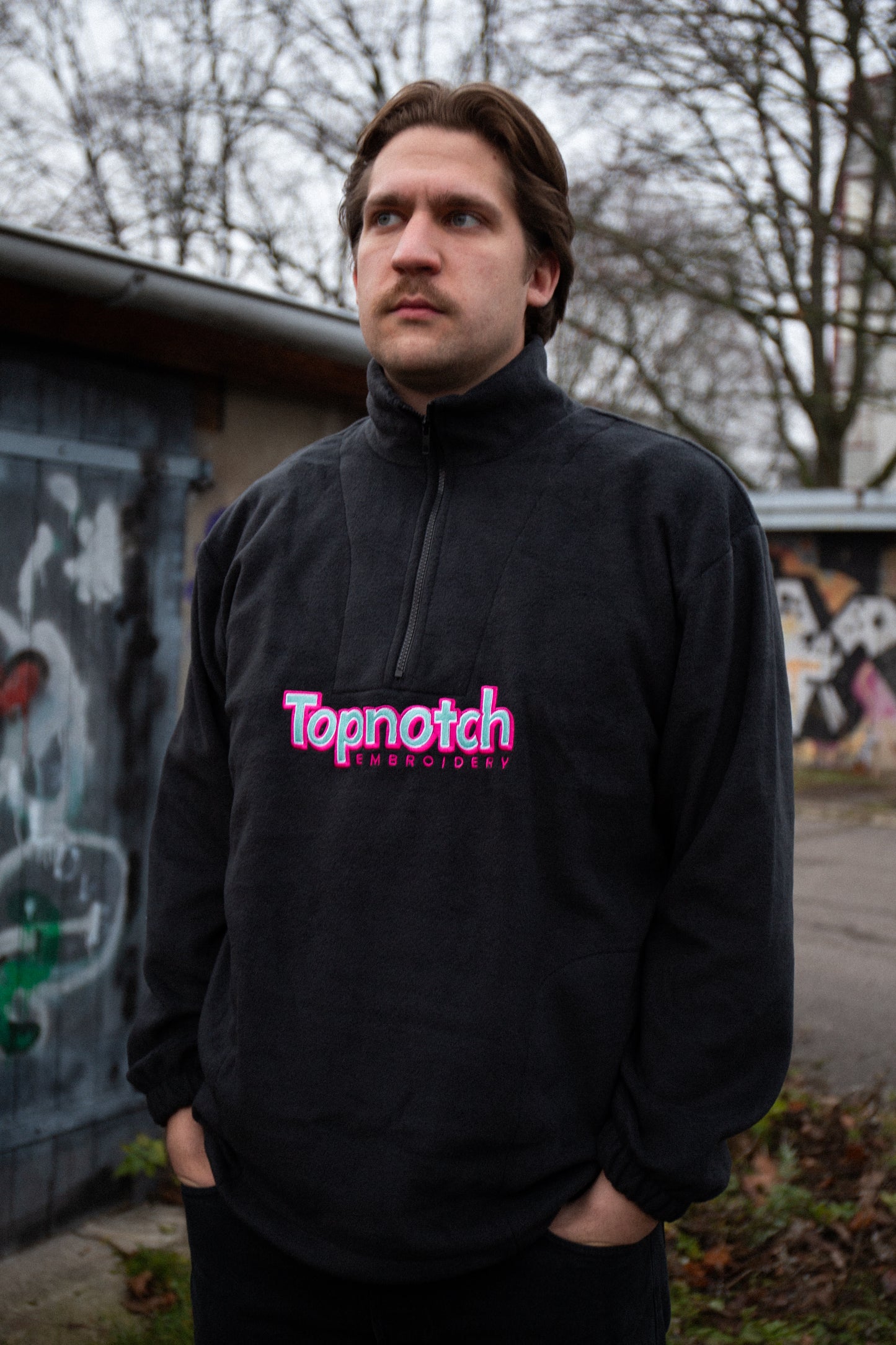 Polartec Fleece Troyer Black