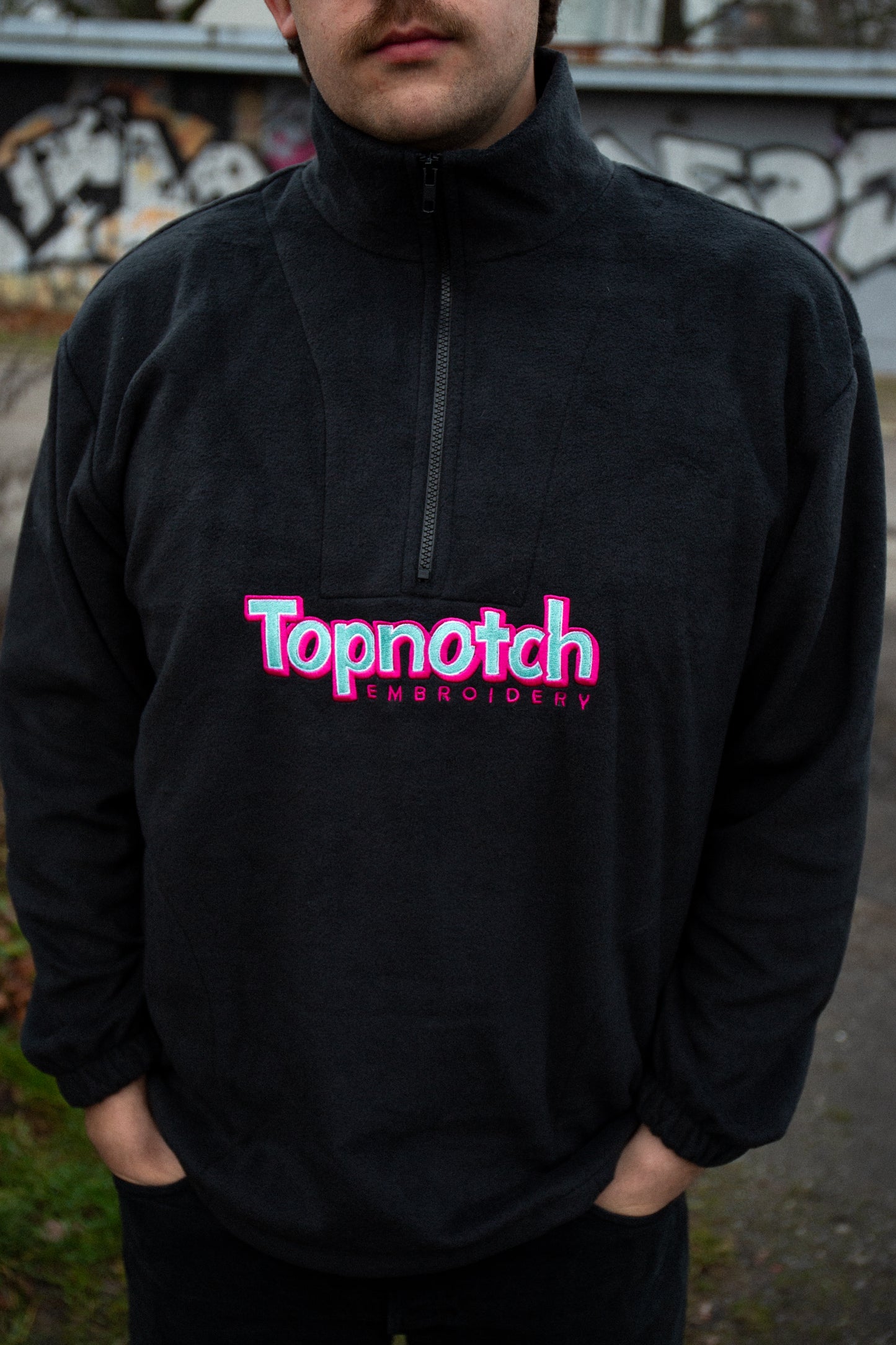 Polartec Fleece Troyer Black