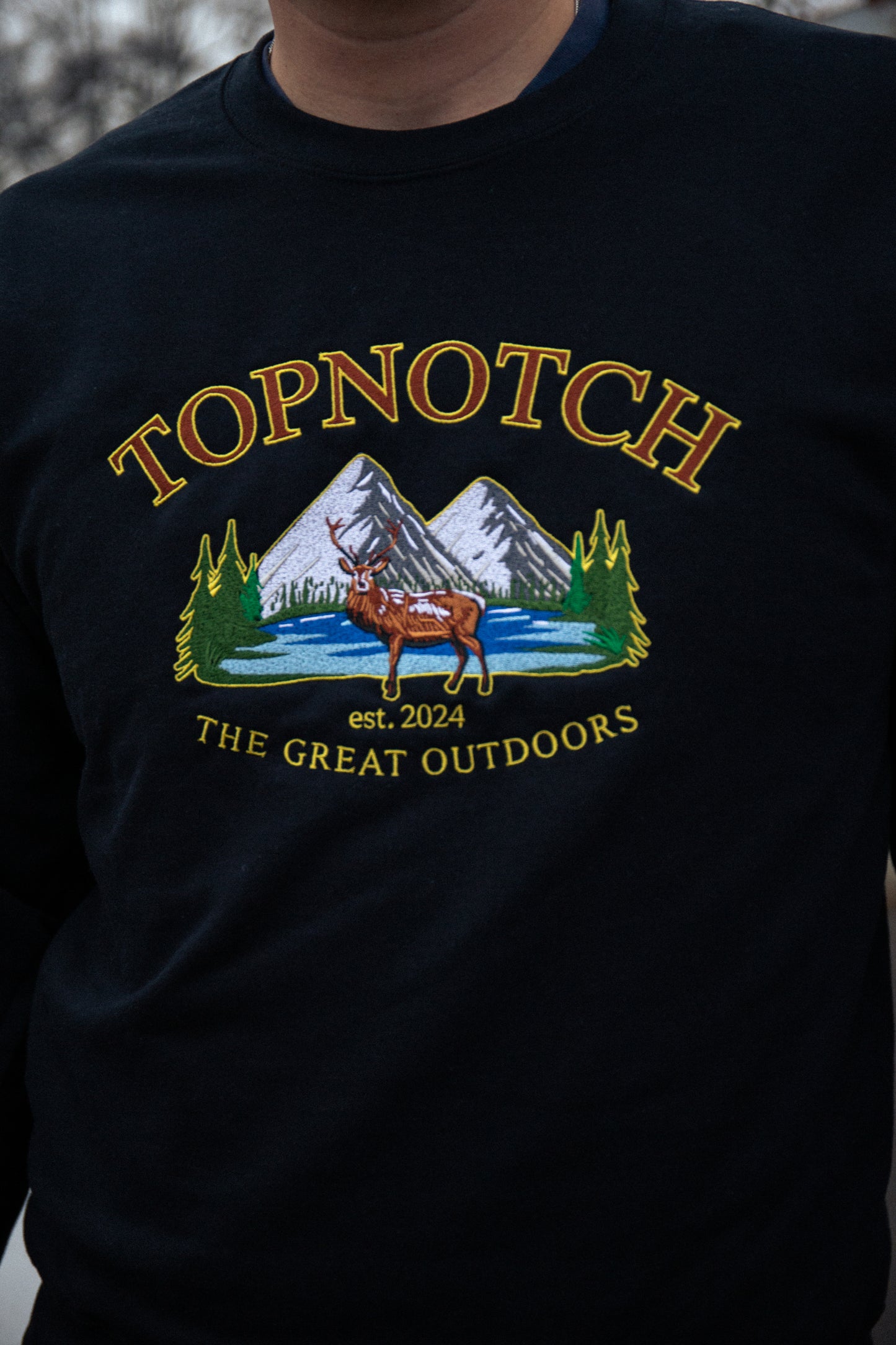 Vintage Sweater Deer Black